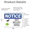 Signmission Pet Relief Area (Right Arrow) Sign With Symbol, 18 in W x Rectangle, Vinyl Decal OS-2PACK-NS-D-1218-L-17229 - alternate 6